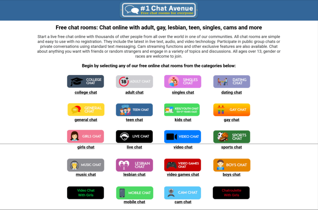 Chat Avenue Free Chat Room