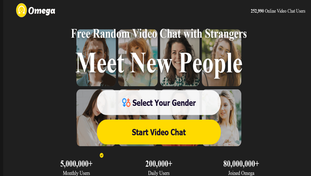 Omega free video chat app